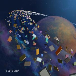 Books orbiting a planet