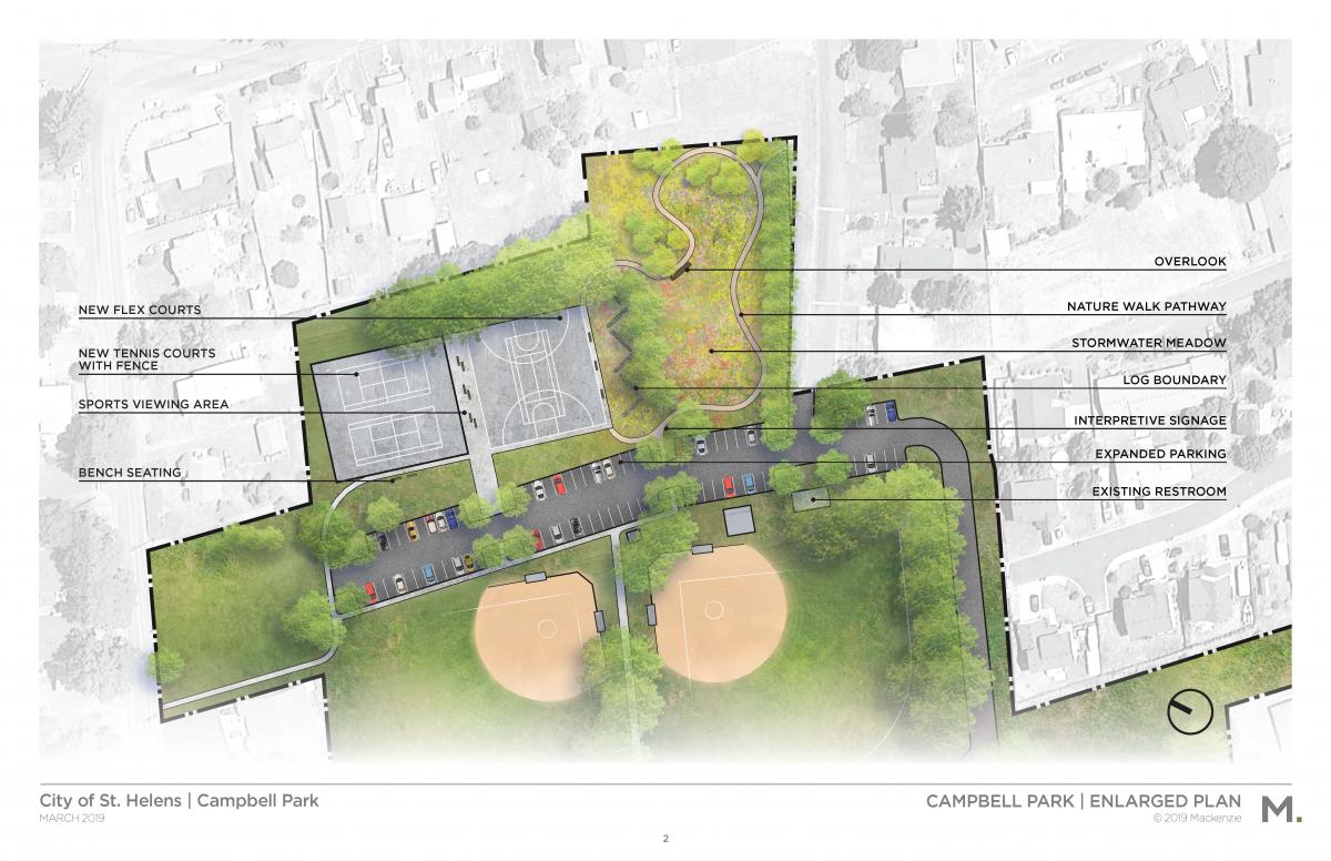 Campbell Park Improvements City of St Helens Oregon